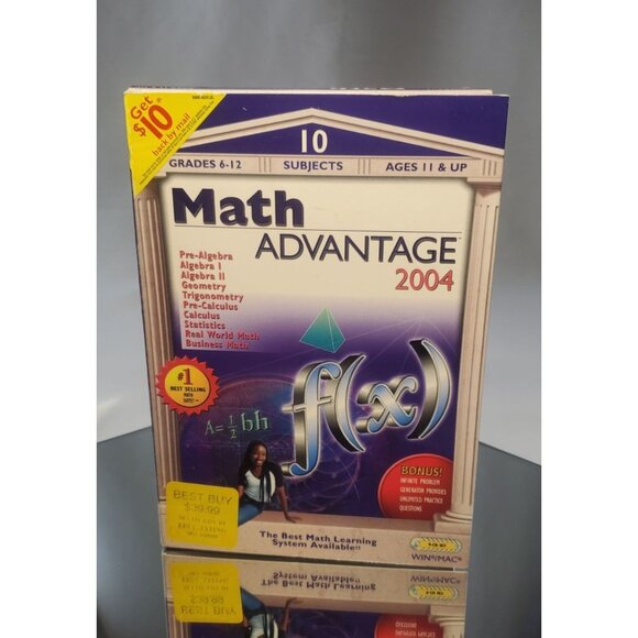 Math Advantage 2004 CDs 9 of 10 Trig Statistics Pre-Calculus Algebra - Picture 1 of 4